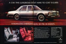 1977 Chrysler LeBaron 2-page Vintage Advertisement Print Art Car Ad K103