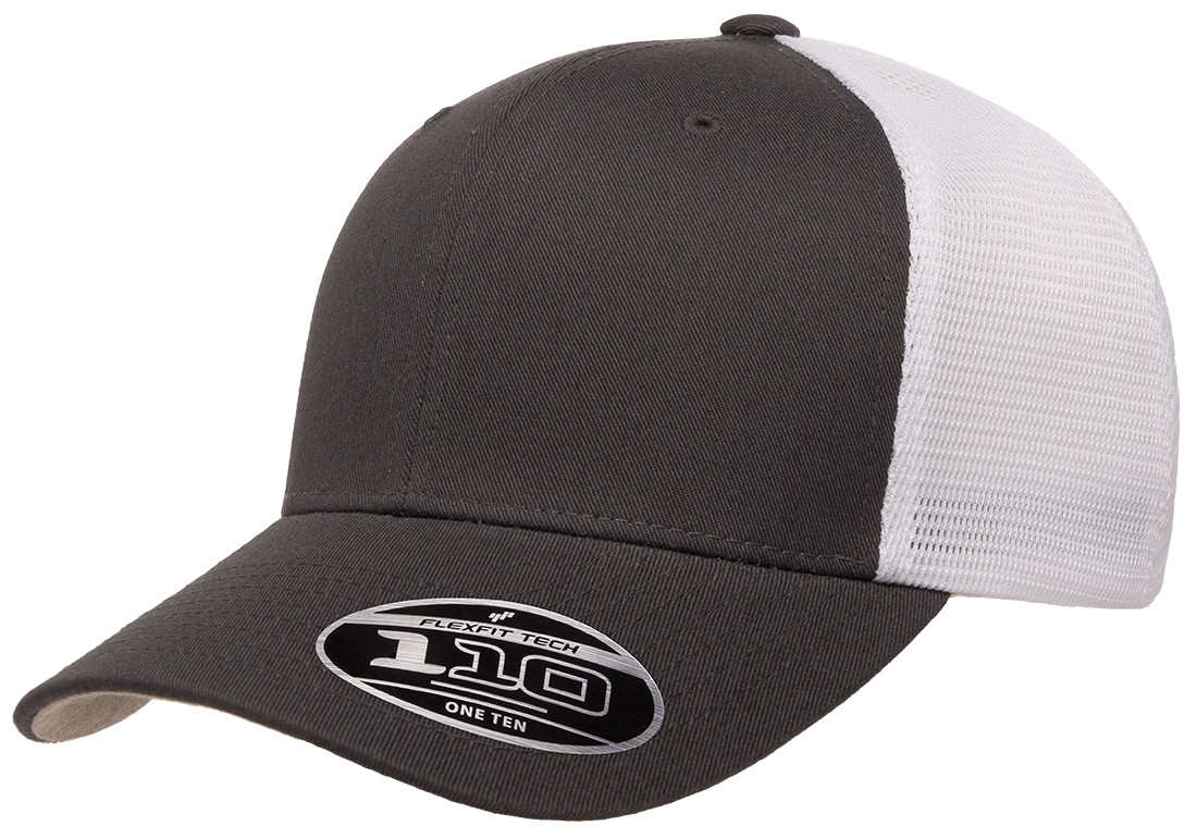 Flexfit 110M by Yupoong Mesh Baseball Cap Plain Blank Hat Curved Visor