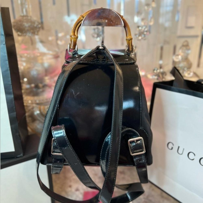 AUTHENTIC Gucci Bamboo Backpack Nylon (GGXX300) | eBay display picture 2