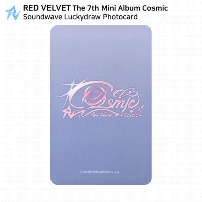 RED VELVET The 7th Mini Album Cosmic Makestar Soundwave Luckydraw
