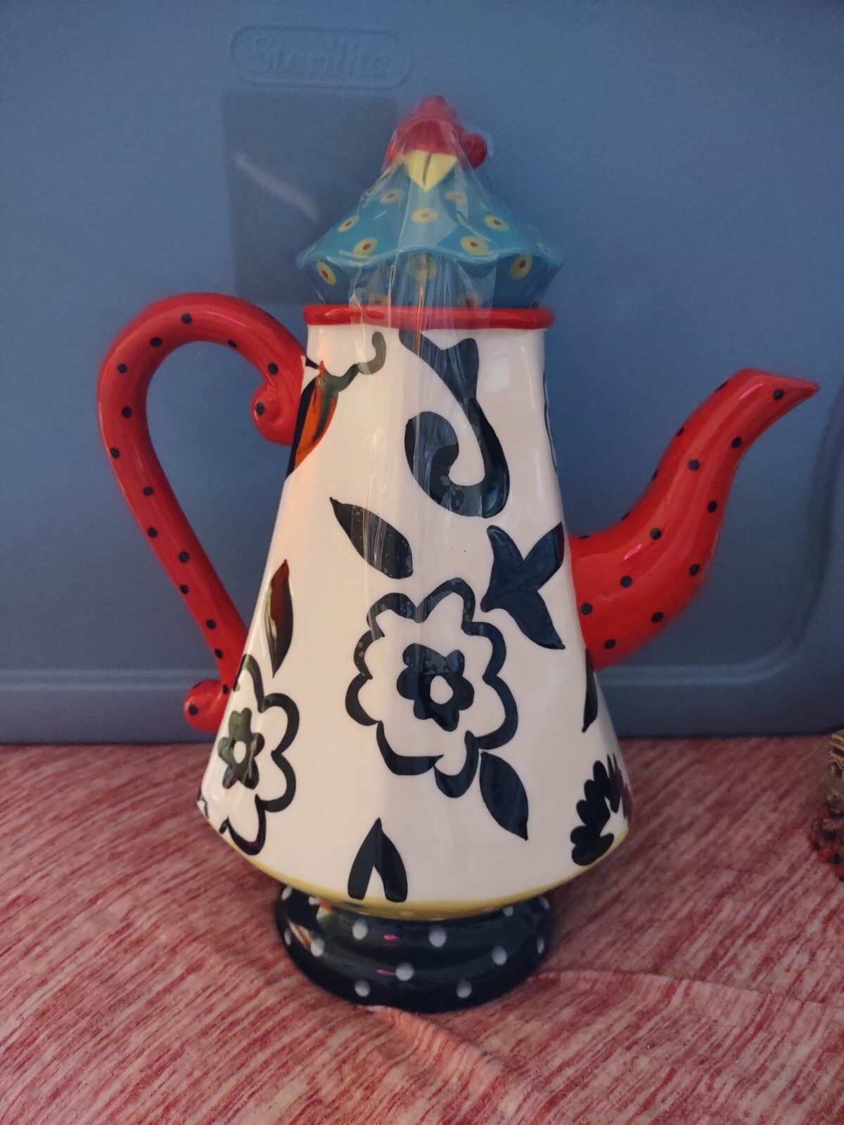 *Rare*Tea Party Teapot By Joyce Shelton 12" eBay