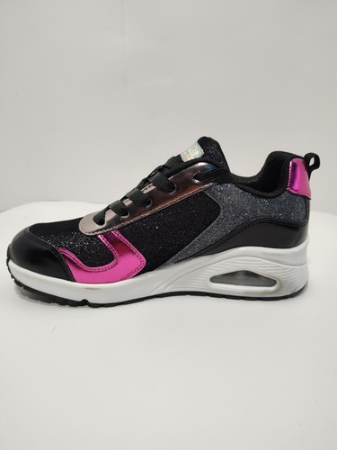 SKECHERS - BIG GIRLS Metallic Remix Freizeit Sneaker PINK/SCHWARZ GR. 4 - Bild 5 von 6