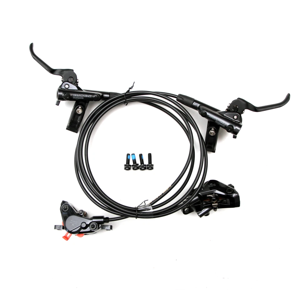 Conjunto de freio a disco hidráulico para bicicleta MTB SHIMANO DEORE BR-BL-M6100 F&R 800/1450mm (OE) - Imagem 2 de 4