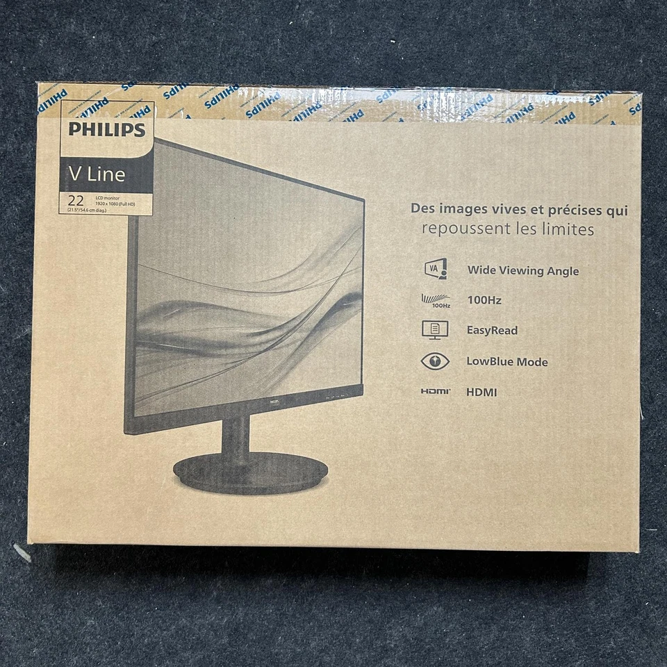 Philips 221V8LB 22" V Line Thin Full HD (1920 x 1080) Monitor, VESA, HDMI - Image 3 of 4