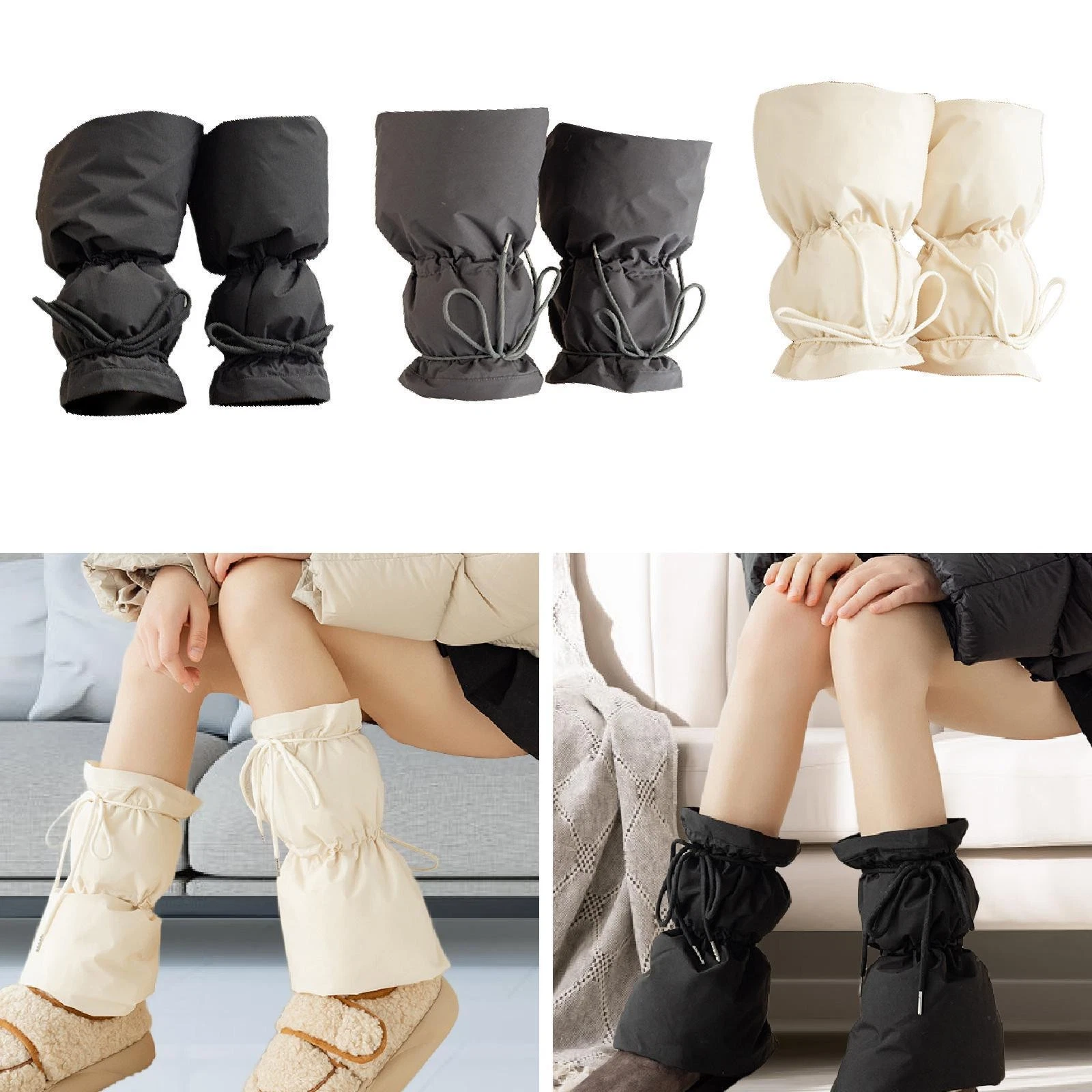 Women Winter Padded Puffer Leg Warmers Soft Portable Down Leg Covers for Skiing
Opens in a new windo