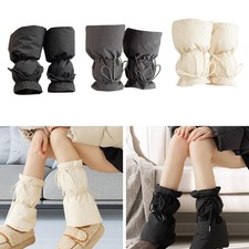 Women Winter Padded Puffer Leg Warmers Soft Portable Down Leg Covers for Skiing