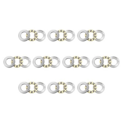 10 x F10-18M Miniature Thrust Ball Bearing 10x18x5.5mm Chrome Steel with Washer