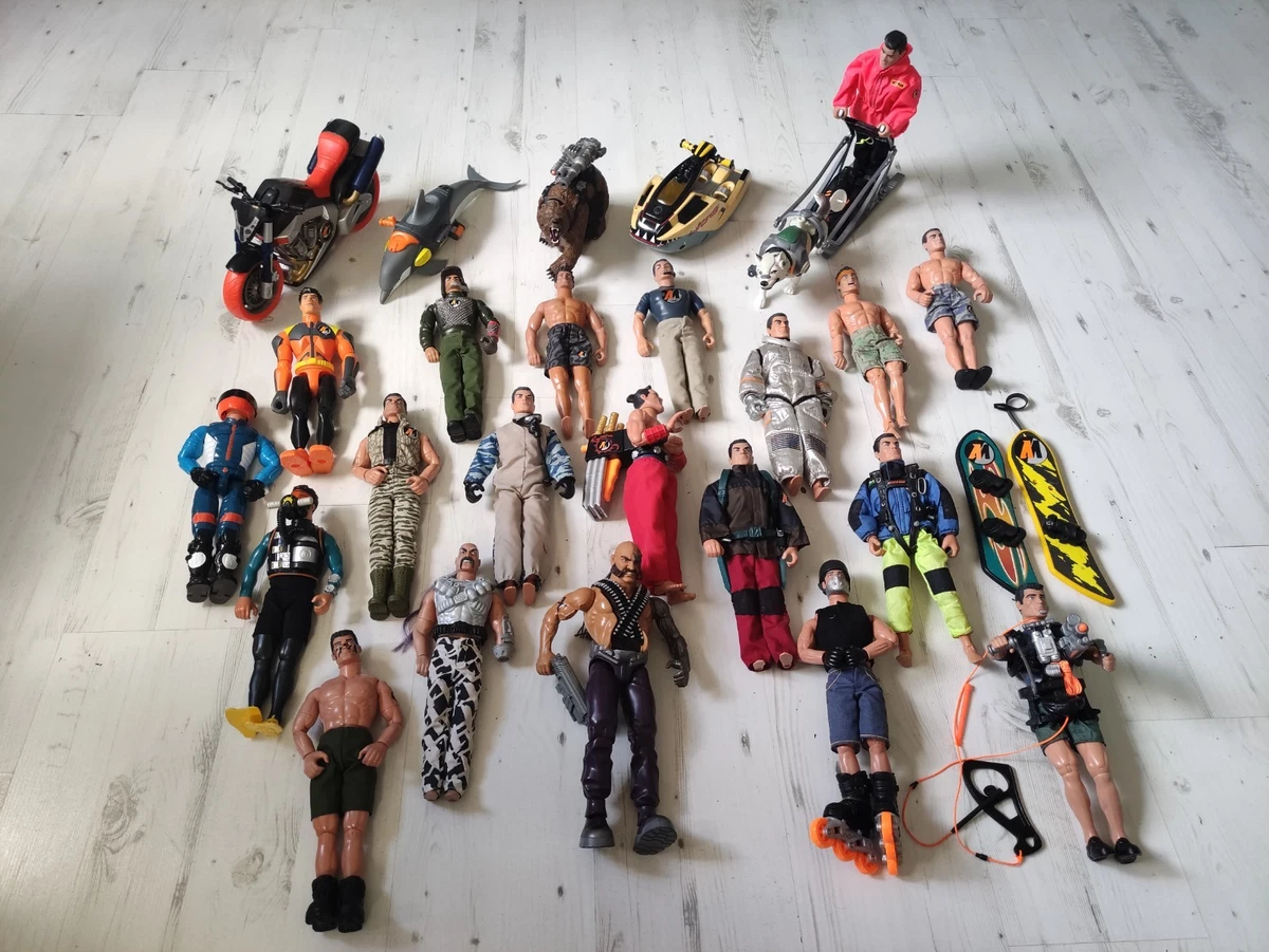 Figurines - Lot de 2 personnages - Action Man - 11cm - Label Emmaüs