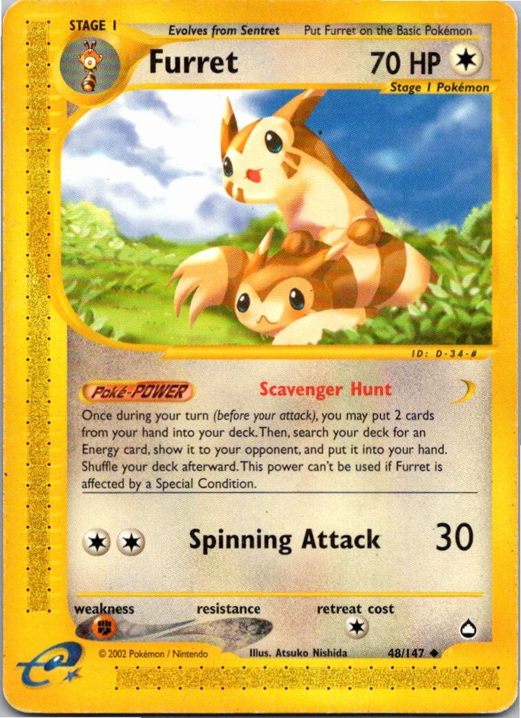 Furret Uncommon Aquapolis 048/147 MP