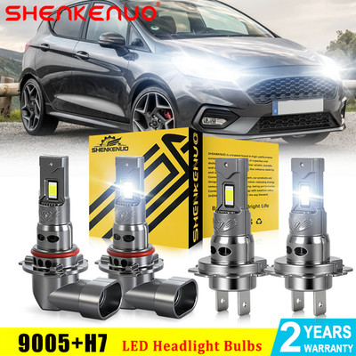 For Suzuki Grand Vitara 2006-2013 LED Headlight Hi/Lo Bulbs Combo Kit 9005 H7 4X
