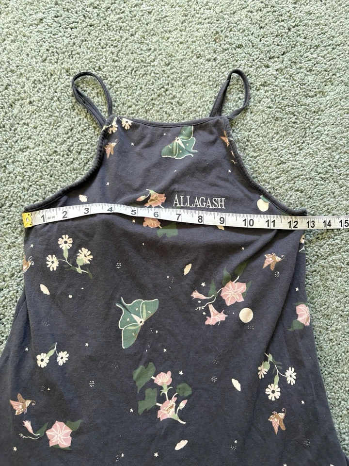 Camiseta sin mangas floral Patagonia Allagash talla S algodón orgánico sujetador incorporado senderismo Foto 2 de 4