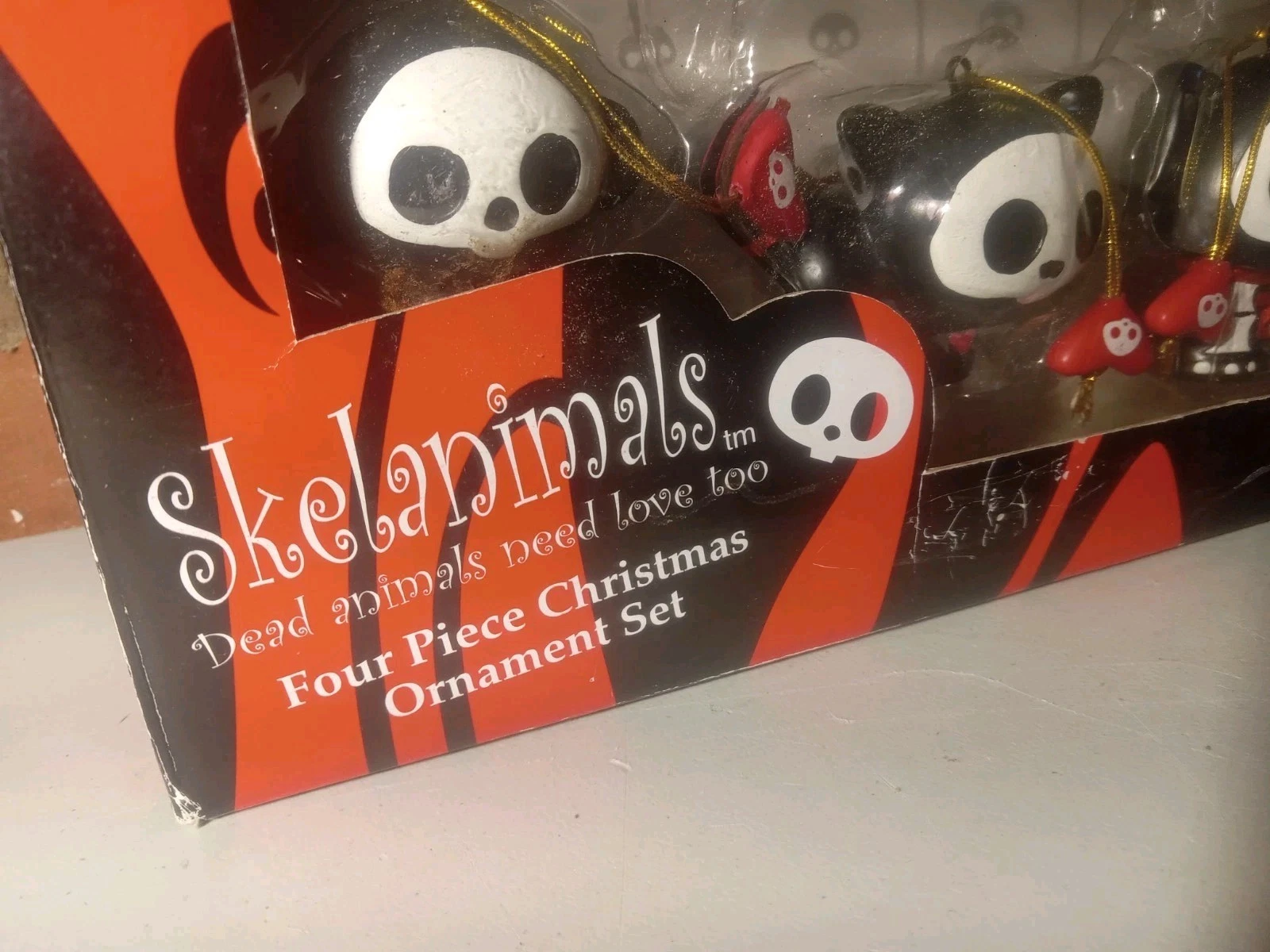"SKELANIMALS" Kurt S. Adler Four Piece 2007 Christmas Ornament Set, New! image 3