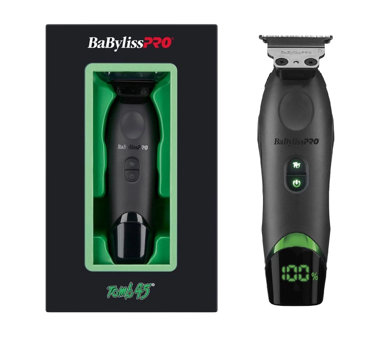 Babyliss Pro X Tomb45 Black Green Professional Cordless Trimmer 