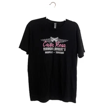 Casa Rose Miranda Lambert T-Shirt Sz L Nashville Black Pink White 100% Cotton