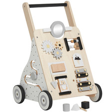 EX DISPLAY Haus Projekt Wooden BABY WALKER Pink Scandi Girls Toddler