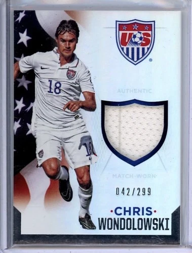Chris Wondolowski 2015 Panini US National Team Box Set Match-Worn Jersey 042/299