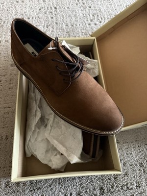 NIB Joseph Abboud  Brown Suede Brown Soft Leather Uppers and Soles Size 39/10.5