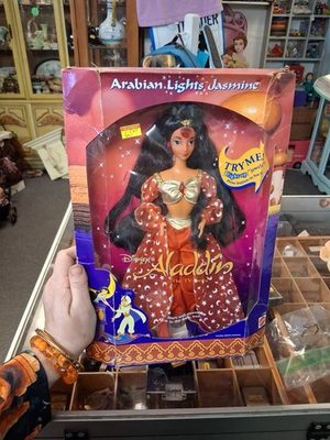 #ad Vintage 1994 Disney’s Aladdin 12quot; Arabian Lights Jasmine Doll Mattel #11750 $35.00