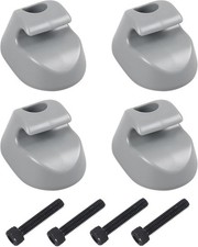 4PCS Sun Visor Clip Pair Gray Interior-Bone Compatible with Kenworth Peterbilt I