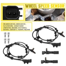 Abs Wheel Speed Sensor Set Of 4 For 07-2016 Jeep Wrangler Front Rear Left Right