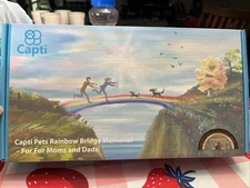 Capti Pets Rainbow Bridge Memorial for Fur Moms and Dads Dog New Open Box Unused