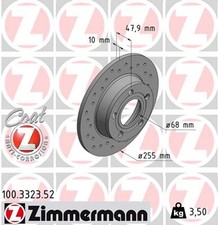 2x ZIMMERMANN Bremsscheibe SPORT Z 100.3323.52 für AUDI A6 C5 0N6 4B2 4B5 4B4