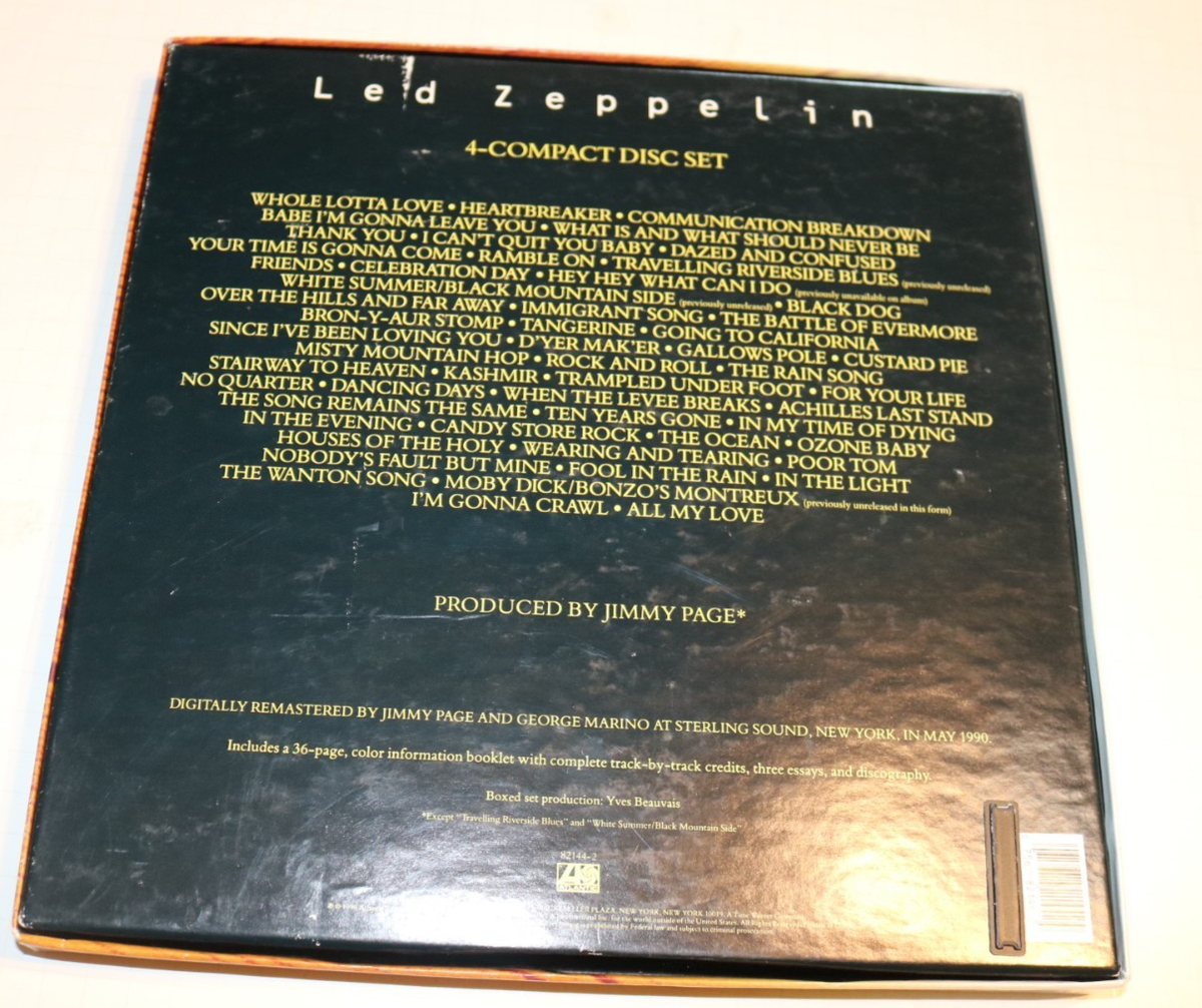 LED Zeppelin 4-compact Disc Set With Booklet and Poster