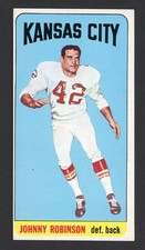 1965 Topps JOHNNY ROBINSON Kansas City Chiefs SP #109 NEAR MINT Condition (3)
