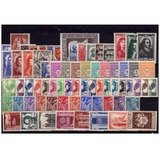 France Année 1944 70 timbres du 599 au 668 Neuf sans Charnière Luxe.