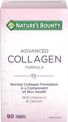 Nature's Bounty Advanced Collagen Formula with Vitamin C and Calcium, 90 Tablets