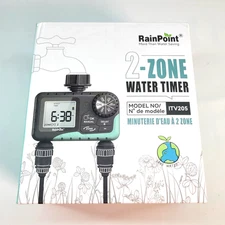 RainPoint 2 Zone Digital Water Timer Model: ITV205 Save Water