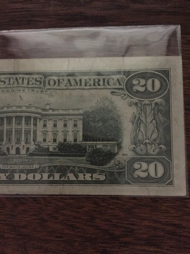 1981 20 DOLLAR BILL-SMALL FACE FEDERAL RESERVE NOTE-NEW YORK DISTRICT B - Picture 6 of 6