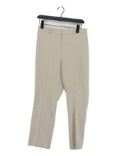 Uniqlo Women's Suit Trousers M Tan Polyester with Viscose, Elastane Dress Pants