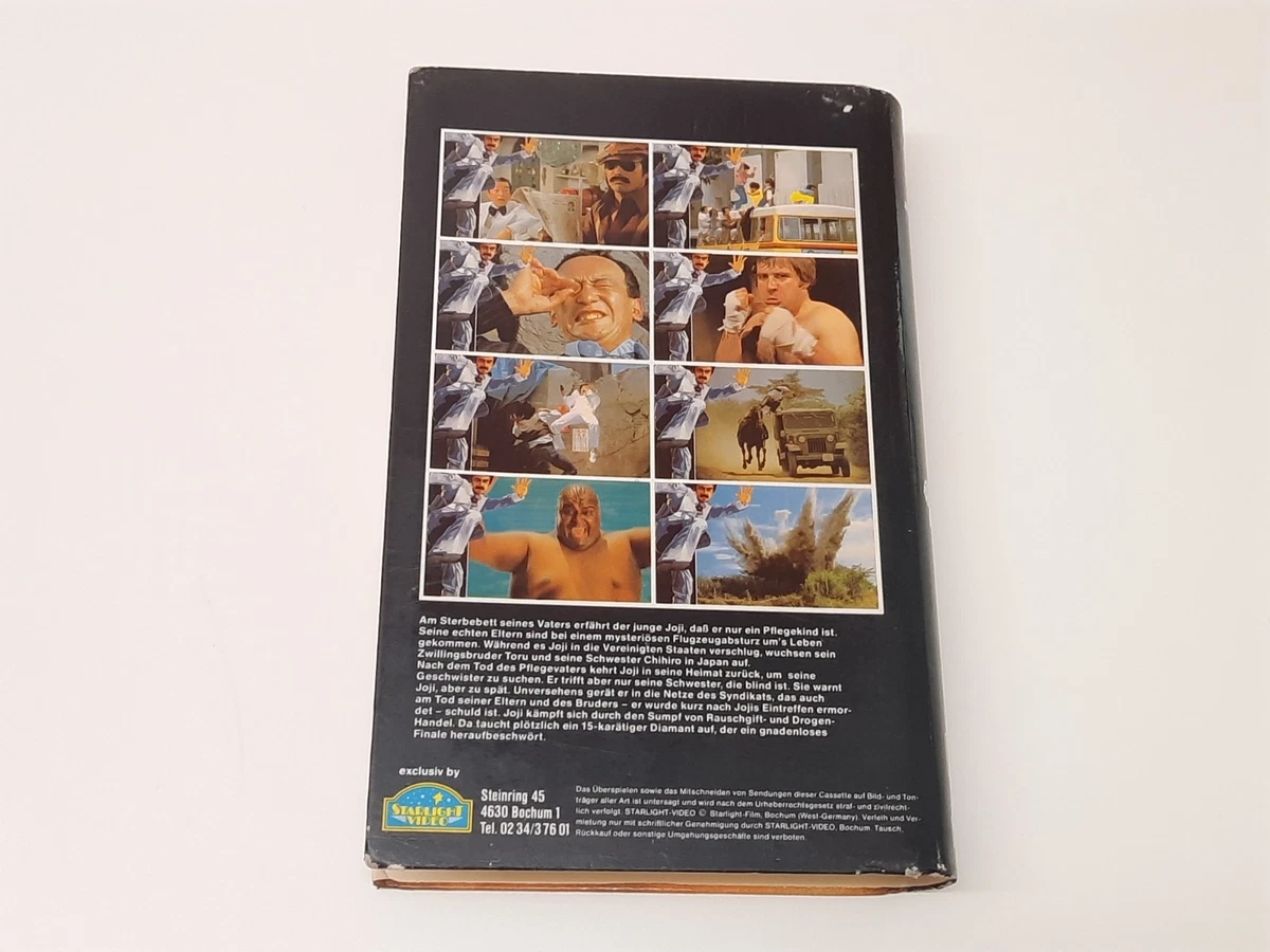 Diamantenauge 1981 VHS German PAL Video Hartbox Sonny Chiba Hoero! Tekken