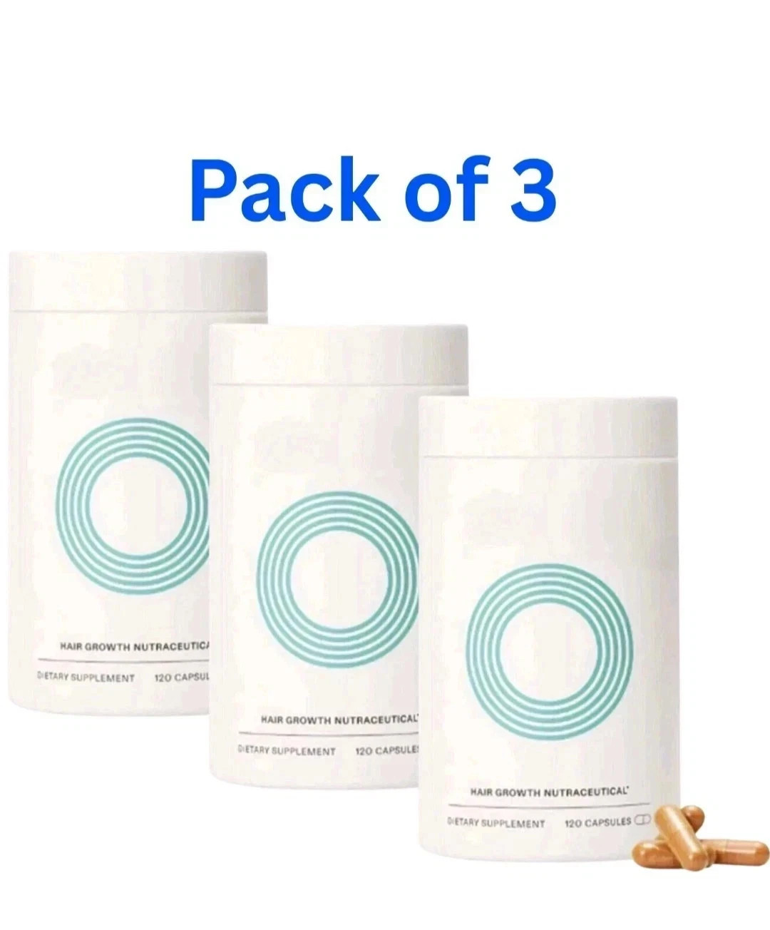 Pack of 3 Women's Balance Hair Growth Supplements, Ages 45 and Up