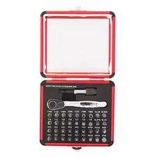 SUNEX TOOLS Mini Ratchet and Bit Set Durable Aluminum Case (38-Piece)