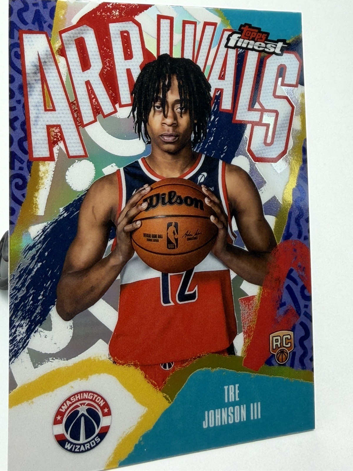 2025-26 Topps NBA Finest - Tre Johnson III - Arrivals Insert - Refractor - A-6