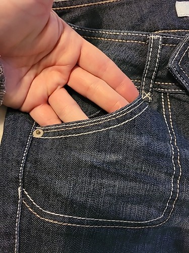 NEW Juniors sz 3 Candies Cool and Cuffed Denim Capris Double Button - Picture 5 of 16