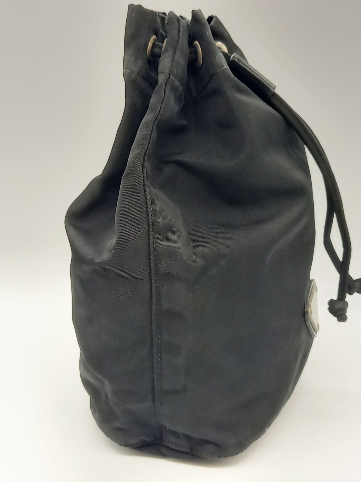 Good Condition PRADA Prada Drawstring Pouch Trian… - image 3