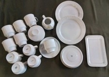 Thomas Kaffee Service Teile ARCTA weiß, 17 tlg Biskuit Porzellan