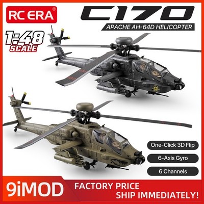 RC ERA 1/48 RC Helicopter 6CH Apache Plane 3D Flight One Key Takeo ff Landing