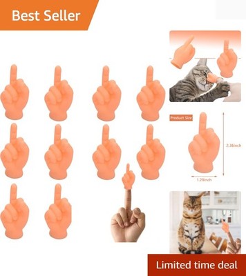 Rubber Tiny Finger Hands - 10 Count Realistic Gag Toy for Adult Fun