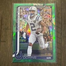 2025-26 Topps Chrome - Josh Downs Green Wave 1/99 Indianapolis Colts