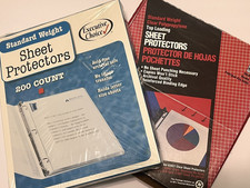 300 Sheet Protectors, Holds 8.5 x 11 inch Sheets, Standard Weight. Top Loading