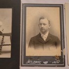 Antique Lot 3 Original Sepia Cabinet Card Portrait Photos Children & Men — photo 2