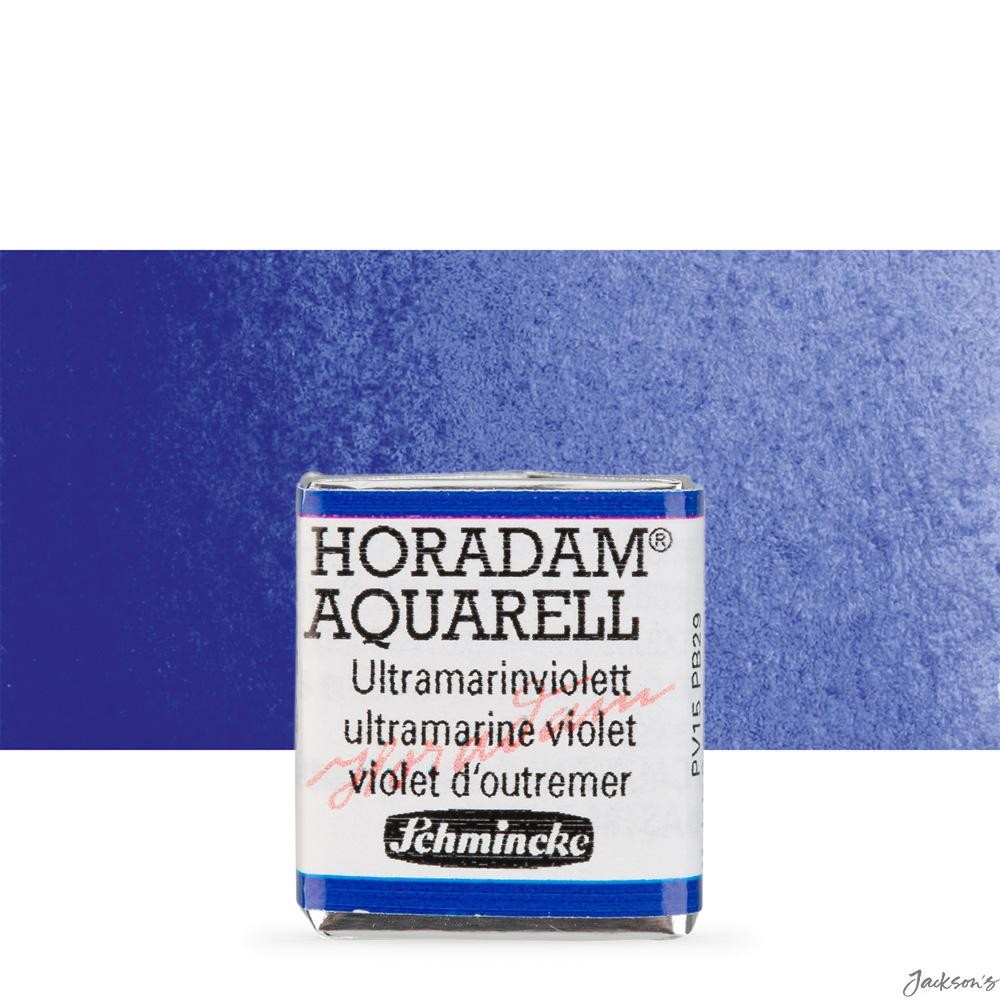Schmincke Horadam Watercolour Paint Half Pan PV15 PB29 Ultramarine Violet Pai...