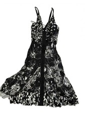 VERSACE Gianni Versace Label Ruched Bust Floral Dress IT 42