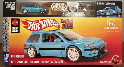 #ad Hot Wheels Brick Shop Custom #x27;90 Honda Civic EF The Hot Ones Mattel Speed Series $43.98