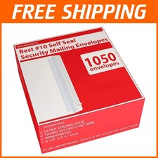 1050 Security Envelopes  No. 10 White  24lb  Self Seal
