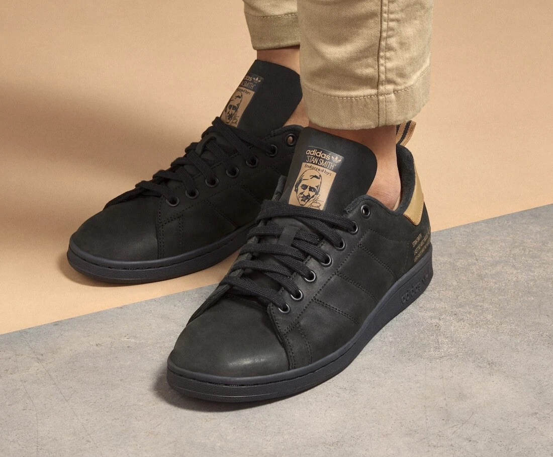 mens black stan smith trainers